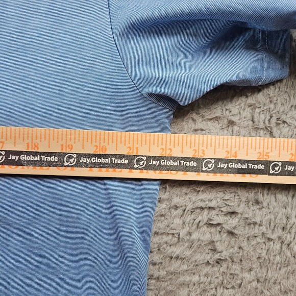 Travis Mathew Polo Shirt Men Large Short Sleeve Blue - L‎ - Picture 9 of 12